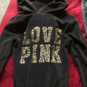 Love pink bling matching set
